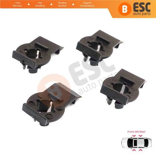 4 Pieces Window Fixer Clips 51338218383 for BMW 3 Series E46 1997-2006