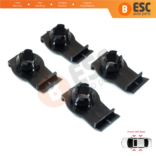 4 Pieces Window Fixer Clips 51338218383 for BMW 3 Series E46 1997-2006