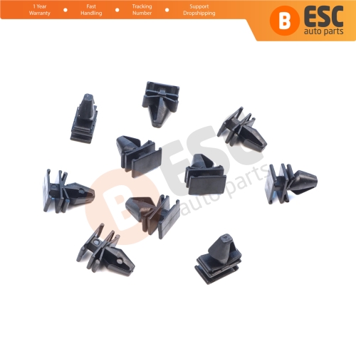 10 Pieces Side Moulding Clips for Renault 7701070813 for Renault Megane 3 Velsatis
