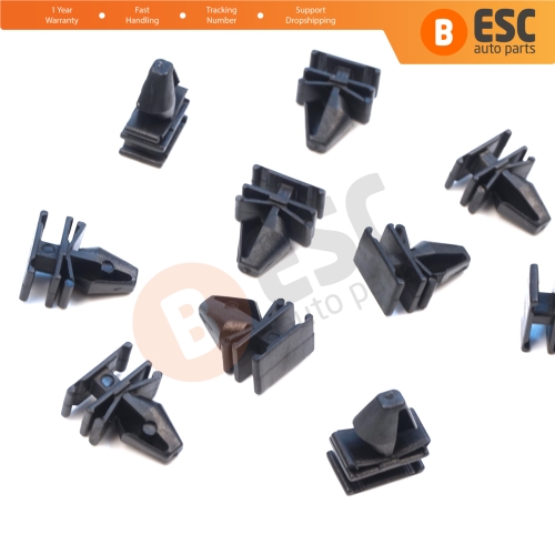 10 Pieces Side Moulding Clips for Renault 7701070813 for Renault Megane 3 Velsatis