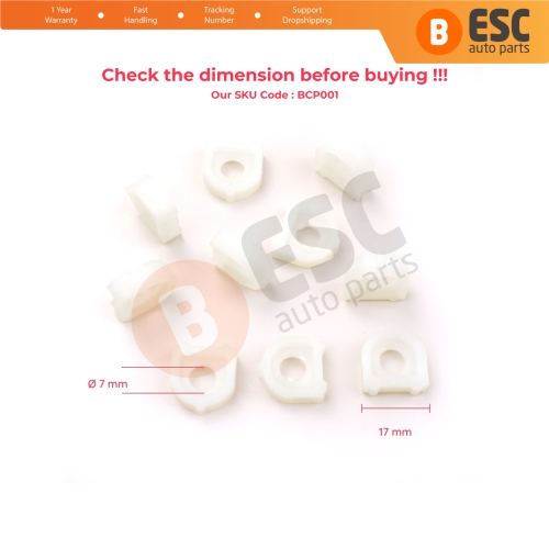 10 Pieces Cable End Rope Dowel for Window Regulator Winder Mechanism Type BCP001