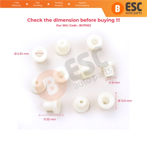 10 Pieces Cable End Rope Dowel for Window Regulator Winder Mechanism Type BCP002