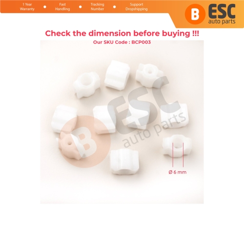 10 Pieces Cable End Rope Dowel for Window Regulator Winder Mechanism Type BCP003