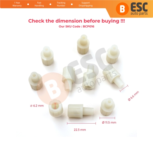 10 Pieces Cable End Rope Dowel for Window Regulator Winder Mechanism Type BCP016