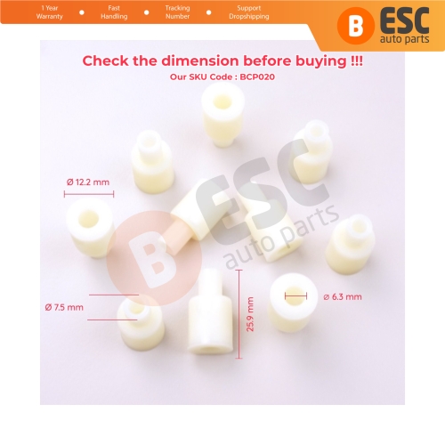 10 Pieces Cable End Rope Dowel for Window Regulator Winder Mechanism Type BCP020