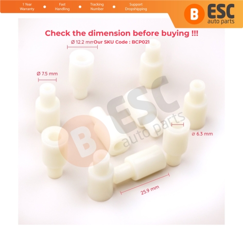 10 Pieces Cable End Rope Dowel for Window Regulator Winder Mechanism Type BCP021 