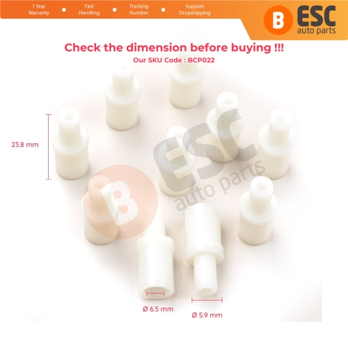 10 Pieces Cable End Rope Dowel for Window Regulator Winder Mechanism Type BCP022 