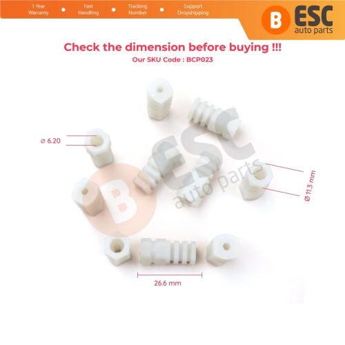 10 Pieces Cable End Rope Dowel for Window Regulator Winder Mechanism Type BCP023