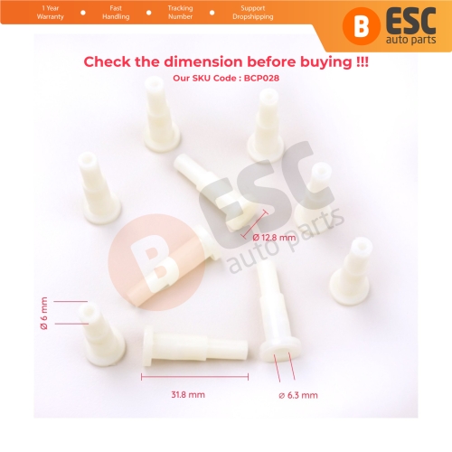 10 Pieces Cable End Rope Dowel for Window Regulator Winder Mechanism Type BCP028