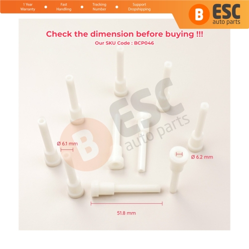 10 Pieces Cable End Rope Dowel for Window Regulator Winder Mechanism Type BCP046