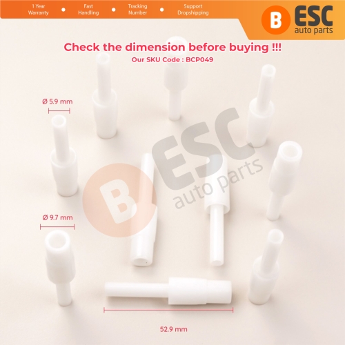 10 Pieces Cable End Rope Dowel for Window Regulator Winder Mechanism Type BCP049