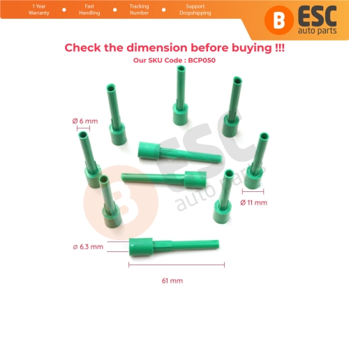 10 Pieces Cable End Rope Dowel for Window Regulator Winder Mechanism Type BCP050