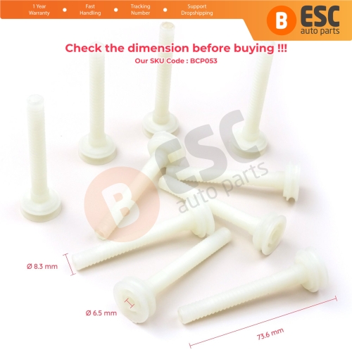 10 Pieces Cable End Rope Dowel for Window Regulator Winder Mechanism Type BCP053