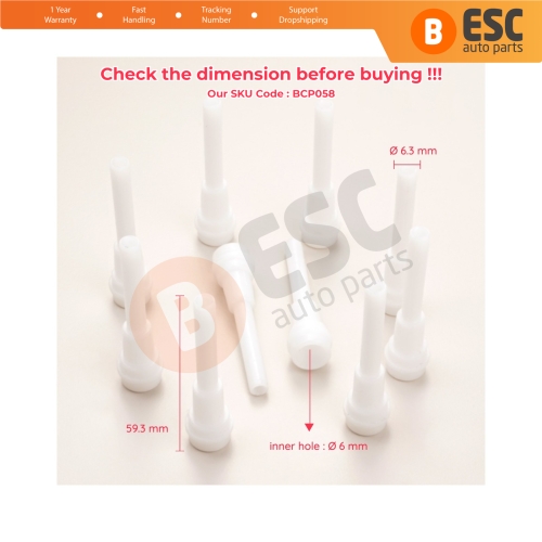 10 Pieces Cable End Rope Dowel for Window Regulator Winder Mechanism Type BCP058