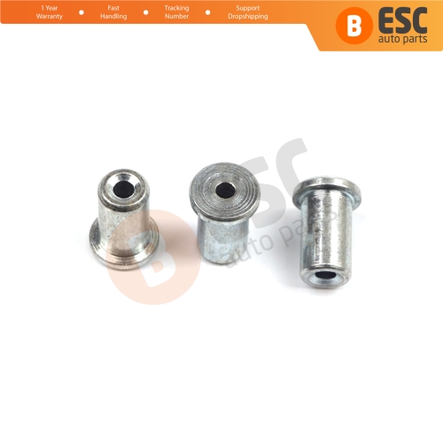 BCR018 Window Regulator Cable Wire Rope End Pin Stop Rivet 6.5x9.1/1.7 mm 100 Pcs