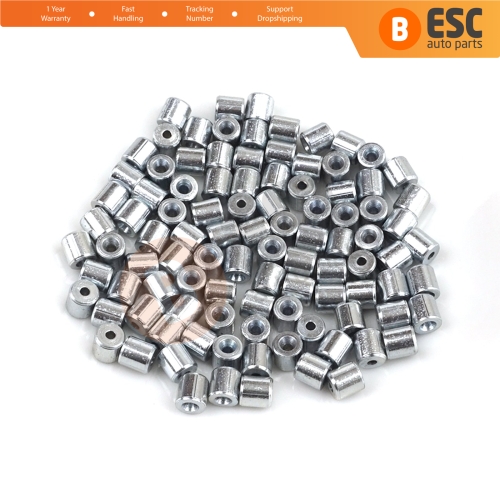 BCR026 Window Regulator Cable Wire Rope End Soft Pin Stop Rivet 5x5/1.7 mm 100 Pcs