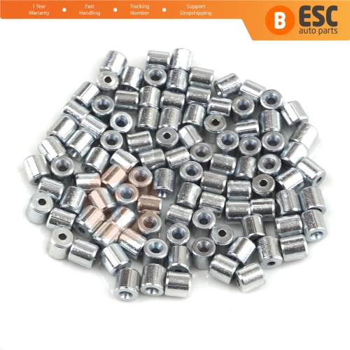 BCR026 Window Regulator Cable Wire Rope End Soft Pin Stop Rivet 5x5/1.7 mm 100 Pcs