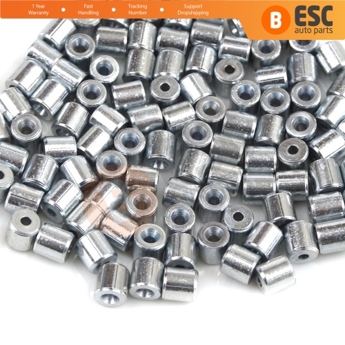 BCR026 Window Regulator Cable Wire Rope End Soft Pin Stop Rivet 5x5/1.7 mm 100 Pcs