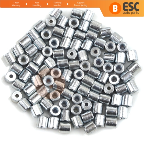 BCR026 Window Regulator Cable Wire Rope End Soft Pin Stop Rivet 5x5/1.7 mm 100 Pcs