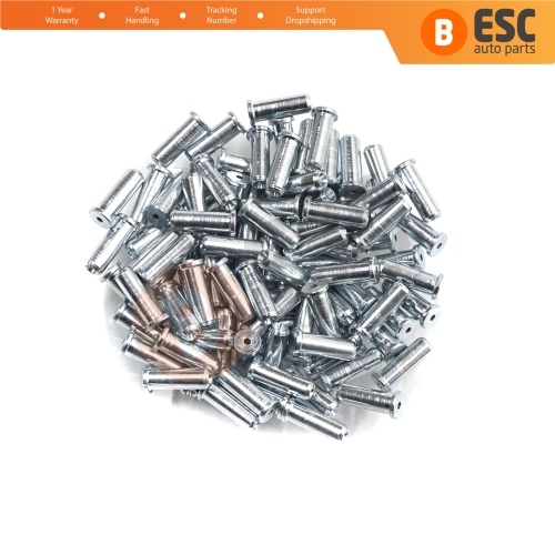 BCR035 Window Regulator Cable Wire Rope End Pin Stop Rivet 6.5x15/1.7 mm 100 Pcs