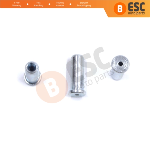 BCR035 Window Regulator Cable Wire Rope End Pin Stop Rivet 6.5x15/1.7 mm 100 Pcs