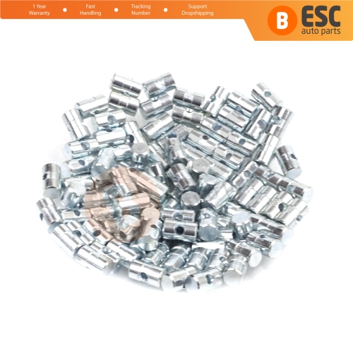 BCR036 100 Pcs Inner Outer Door Handle Trunk Hood Lock Latch Release Cable Wire Rope End Pin Stop Rivet 6x10 mm Hole Dia: 2.2 mm