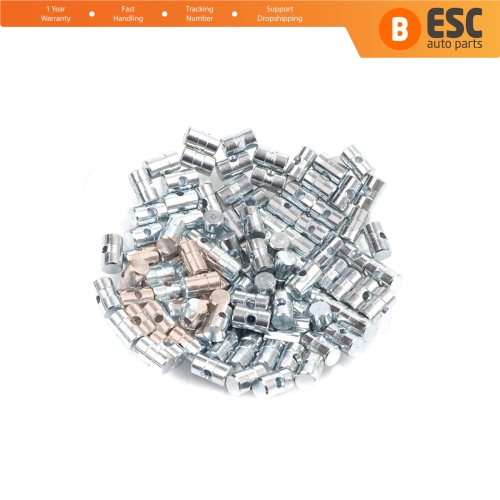 BCR036 100 Pcs Inner Outer Door Handle Trunk Hood Lock Latch Release Cable Wire Rope End Pin Stop Rivet 6x10 mm Hole Dia: 2.2 mm