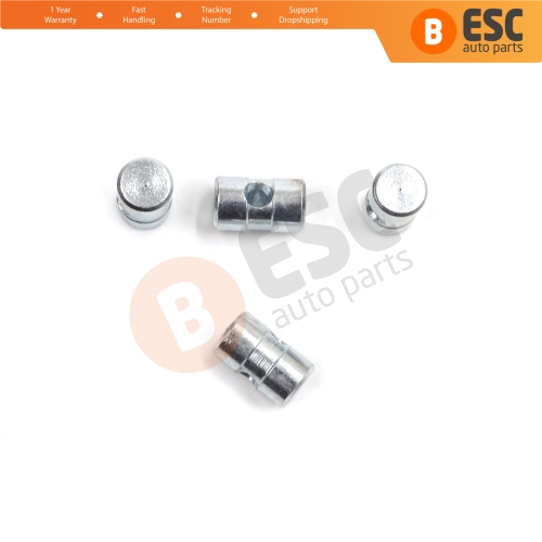 BCR036 100 Pcs Inner Outer Door Handle Trunk Hood Lock Latch Release Cable Wire Rope End Pin Stop Rivet 6x10 mm Hole Dia: 2.2 mm