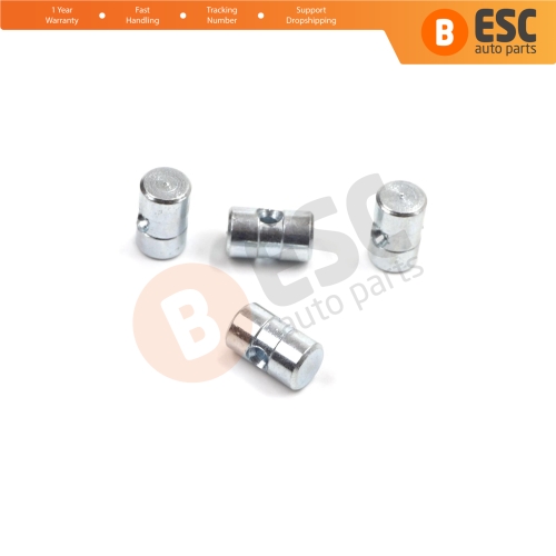 BCR036 100 Pcs Inner Outer Door Handle Trunk Hood Lock Latch Release Cable Wire Rope End Pin Stop Rivet 6x10 mm Hole Dia: 2.2 mm