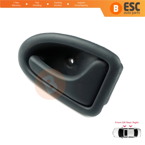 Inner Door Handle Right Gray Rod Type for Renault Clio 2 Scenic Megane 1 Trafic Master 2 Mascott Logan 1 Movano Vivaro A Interstar Primastar 1 Daily 7700434717