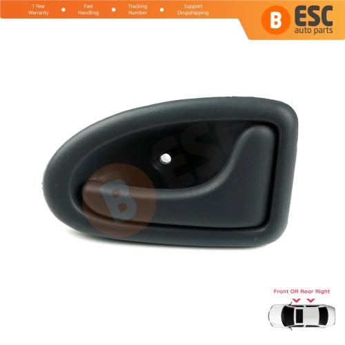 Inner Door Handle Right Gray Rod Type for Renault Clio 2 Scenic Megane 1 Trafic Master 2 Mascott Logan 1 Movano Vivaro A Interstar Primastar 1 Daily 7700434717
