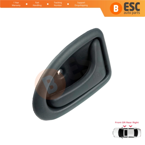 Inner Door Handle Right Gray Rod Type for Renault Clio 2 Scenic Megane 1 Trafic Master 2 Mascott Logan 1 Movano Vivaro A Interstar Primastar 1 Daily 7700434717