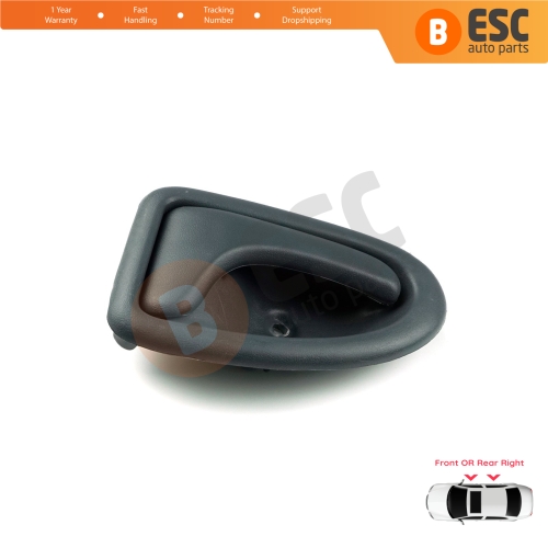 Inner Door Handle Right Gray Rod Type for Renault Clio 2 Scenic Megane 1 Trafic Master 2 Mascott Logan 1 Movano Vivaro A Interstar Primastar 1 Daily 7700434717