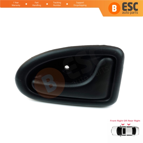 Inner Door Handle Right Black Cable Type for Renault Clio 2 Scenic Megane 1 Trafic Master 2 Mascott Logan 1 Movano Vivaro A Interstar Primastar 1 Daily 8200028995