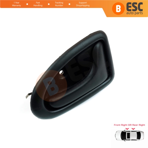 Inner Door Handle Right Black Cable Type for Renault Clio 2 Scenic Megane 1 Trafic Master 2 Mascott Logan 1 Movano Vivaro A Interstar Primastar 1 Daily 8200028995