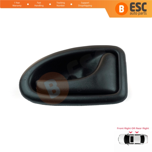 Inner Door Handle Right Black Cable Type for Renault Clio 2 Scenic Megane 1 Trafic Master 2 Mascott Logan 1 Movano Vivaro A Interstar Primastar 1 Daily 8200028995