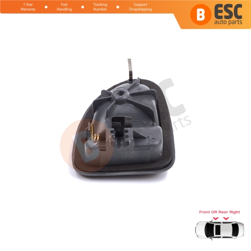 Inner Door Handle Right Gray Cable Type for Renault Clio 2 Scenic Megane 1 Trafic Master 2 Mascott Logan 1 Movano Vivaro A Interstar Primastar 1 Daily 8200028995