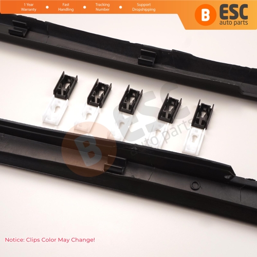 Front Windshield Glass Trim Moulding Pillar Cover Clips Set Left Right 6386980179 6389840861 for Mercedes Vito W638