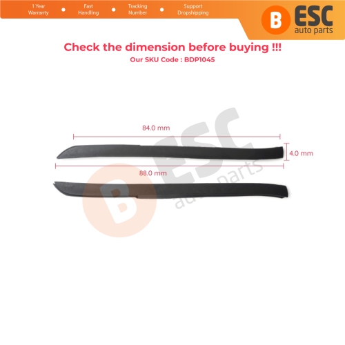 Front Windshield Glass Trim Moulding Pillar Cover Left Right 6386980179 079 for Mercedes Vito W638