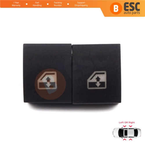 2 Pieces Window Switch Control Button Repair Cover for Vauxhall Opel Astra H Zafira B Tigra B 6240452