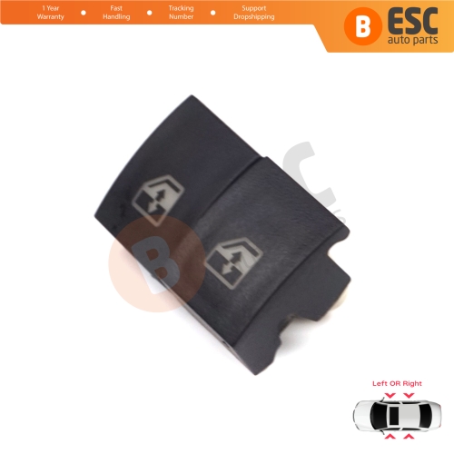 2 Pieces Window Switch Control Button Repair Cover for Vauxhall Opel Astra H Zafira B Tigra B 6240452