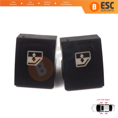 2 Pieces Window Switch Control Button Repair Cover for Vauxhall Opel Astra H Zafira B Tigra B 6240452