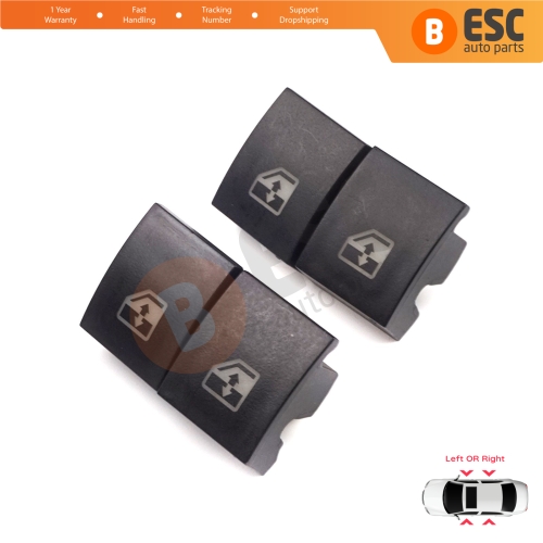 4 Pieces Window Switch Control Button Repair Cover for Vauxhall Opel Astra H Zafira B Tigra B 6240452