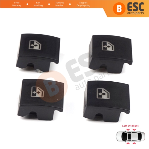 4 Pieces Window Switch Control Button Repair Cover for Vauxhall Opel Astra H Zafira B Tigra B 6240452