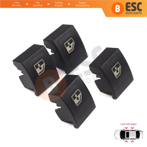 4 Pieces Window Switch Control Button Repair Cover for Vauxhall Opel Astra H Zafira B Tigra B 6240452