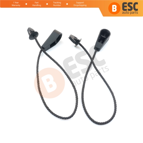 2 Pieces Rear Parcel Shelf Cord Retaining Strap 7701062123 for Renault Megane Clio Laguna HB