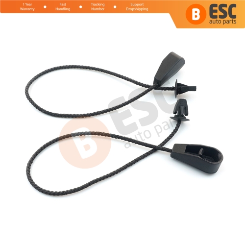 2 Pieces Rear Parcel Shelf Cord Retaining Strap 7701062123 for Renault Megane Clio Laguna HB