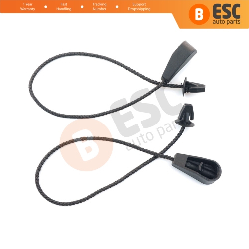 2 Pieces Rear Parcel Shelf Cord Retaining Strap 7701062123 for Renault Megane Clio Laguna HB