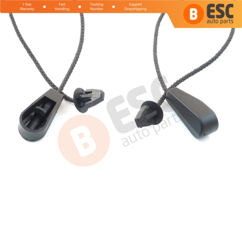 2 Pieces Rear Parcel Shelf Cord Retaining Strap 7701062123 for Renault Megane Clio Laguna HB