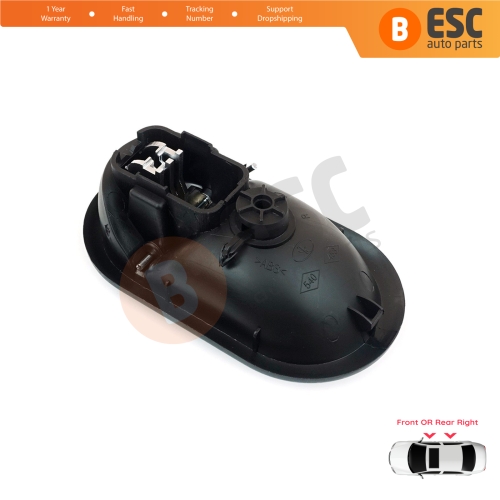 Interior Door Handle Right Black Chrome Color for Renault Scenic Megane Twingo Kangoo MK2 Clio Master MK3 Sandero Logan Duster MK1 Modus Movano B Citan W415 NV250 NV400 8200730863